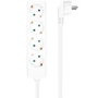 Aisens Regleta de 4 Tomas con Cable 1,4m Blanco